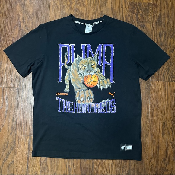PUMA X The Hundreds Printed Round Neck Short Sleeve Tee men’s large - Picture 1 of 5